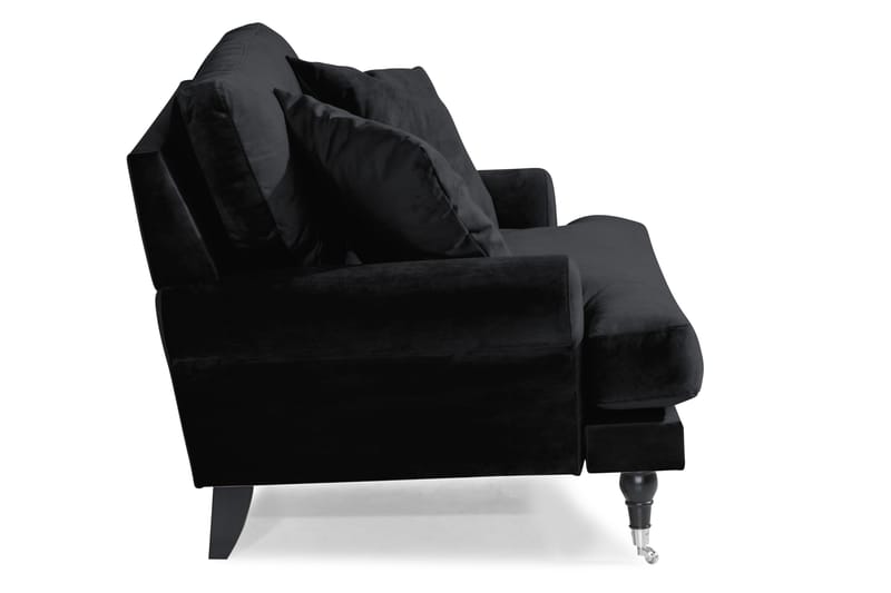 Andrew Loveseat Fløyel - Svart/Krom - Møbler - Stoler & lenestoler - Lenestoler