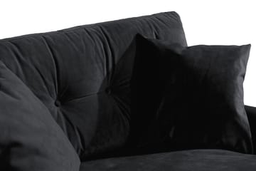 Andrew Loveseat Fløyel - Svart/Krom - Møbler - Stoler & lenestoler - Lenestoler