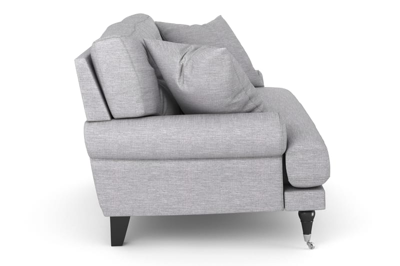 Andrew Loveseat - Lysegrå/Krom - Lenestoler