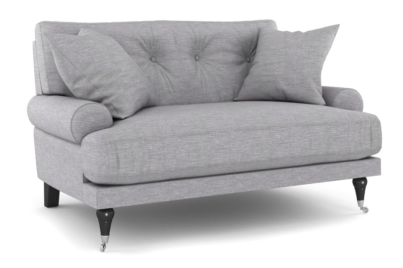 Andrew Loveseat - Lysegrå/Krom - Møbler - Stoler & lenestoler - Lenestoler