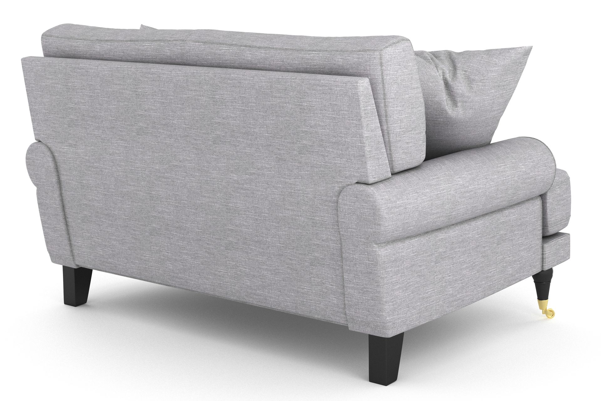 Andrew Loveseat - Lysegrå/Messing - Møbler - Stoler & lenestoler - Lenestoler