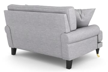 Andrew Loveseat - Lysegrå/Messing - Møbler - Stoler & lenestoler - Lenestoler