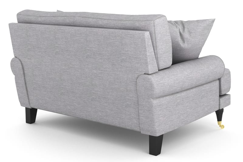 Andrew Loveseat - Lysegrå/Messing - Møbler - Stoler & lenestoler - Lenestoler