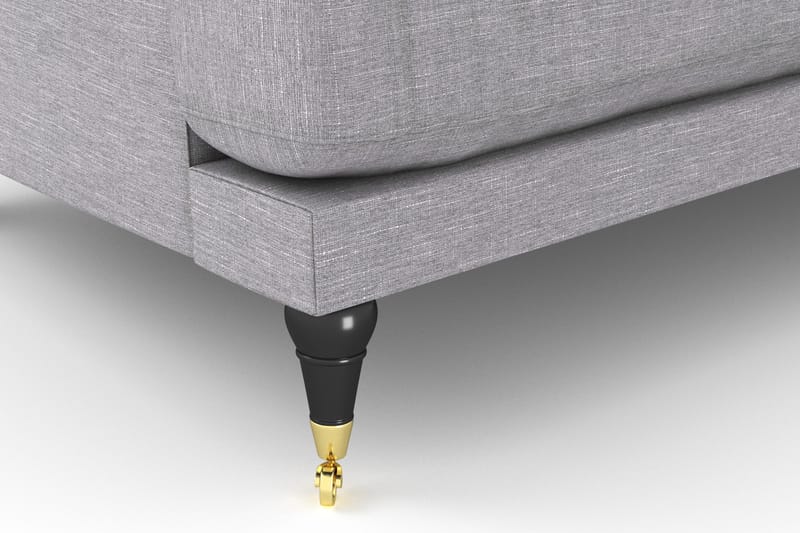 Andrew Loveseat - Lysegrå/Messing - Møbler - Stoler & lenestoler - Lenestoler