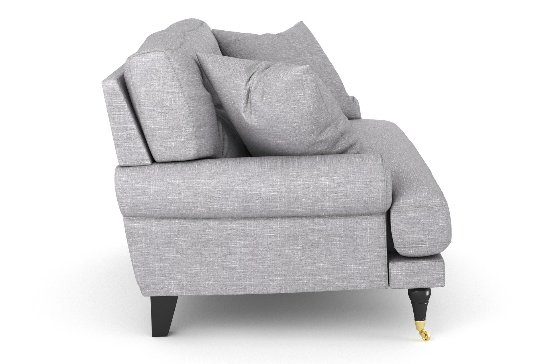Andrew Loveseat - Lysegrå/Messing - Møbler - Stoler & lenestoler - Lenestoler