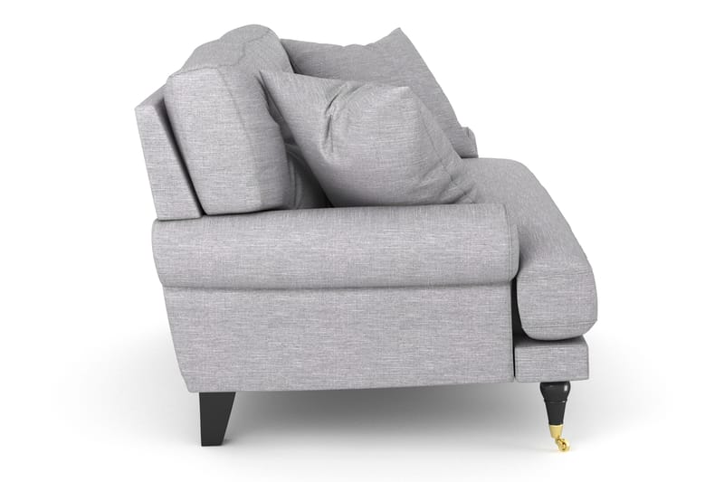 Andrew Loveseat - Lysegrå/Messing - Møbler - Stoler & lenestoler - Lenestoler