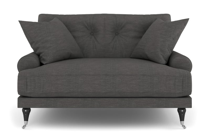 Andrew Loveseat - Mørkegrå/Krom - Møbler - Stoler & lenestoler - Lenestoler
