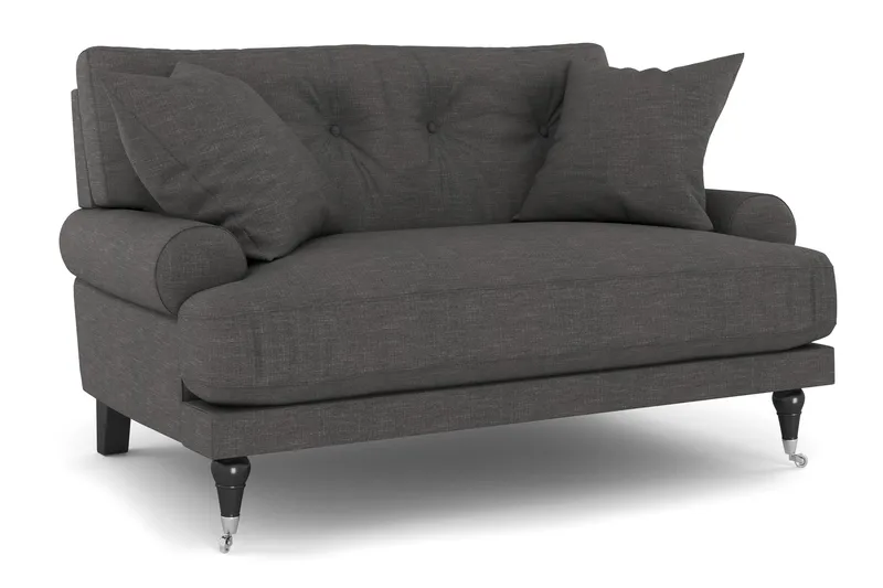 Andrew Loveseat, Mørkegrå/Krom