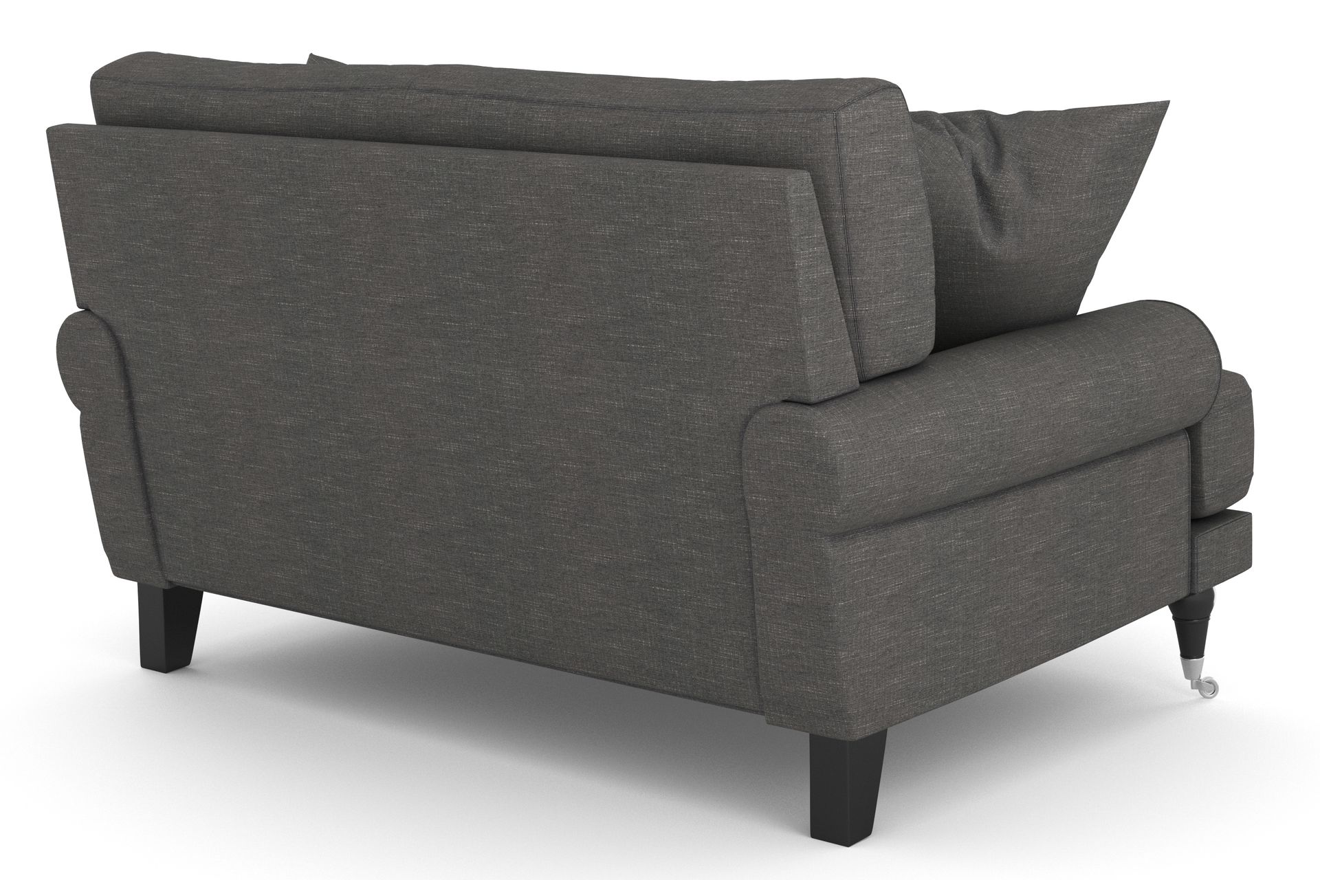 Andrew Loveseat - Mørkegrå/Krom - Møbler - Stoler & lenestoler - Lenestoler