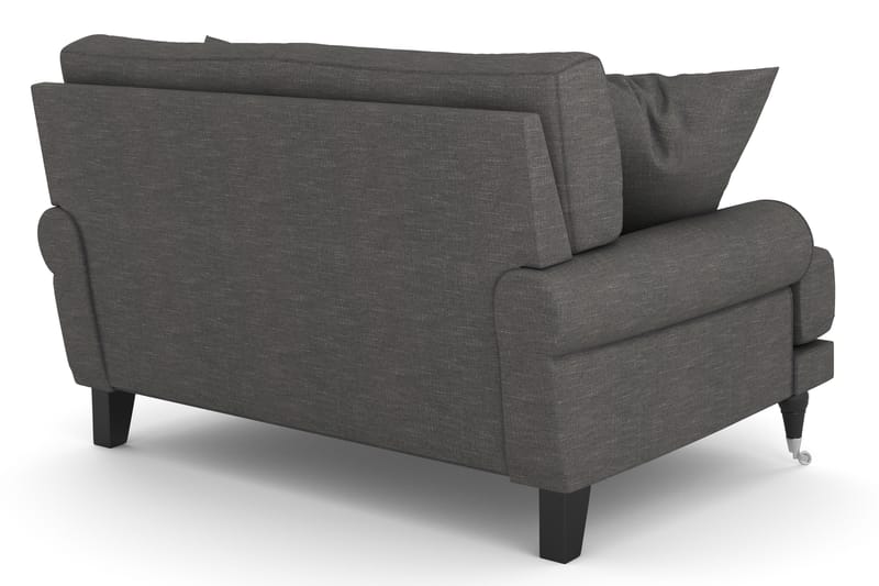 Andrew Loveseat - Mørkegrå/Krom - Møbler - Stoler & lenestoler - Lenestoler