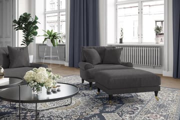 Andrew Loveseat - Mørkegrå/Messing - Møbler - Stoler & lenestoler - Lenestoler