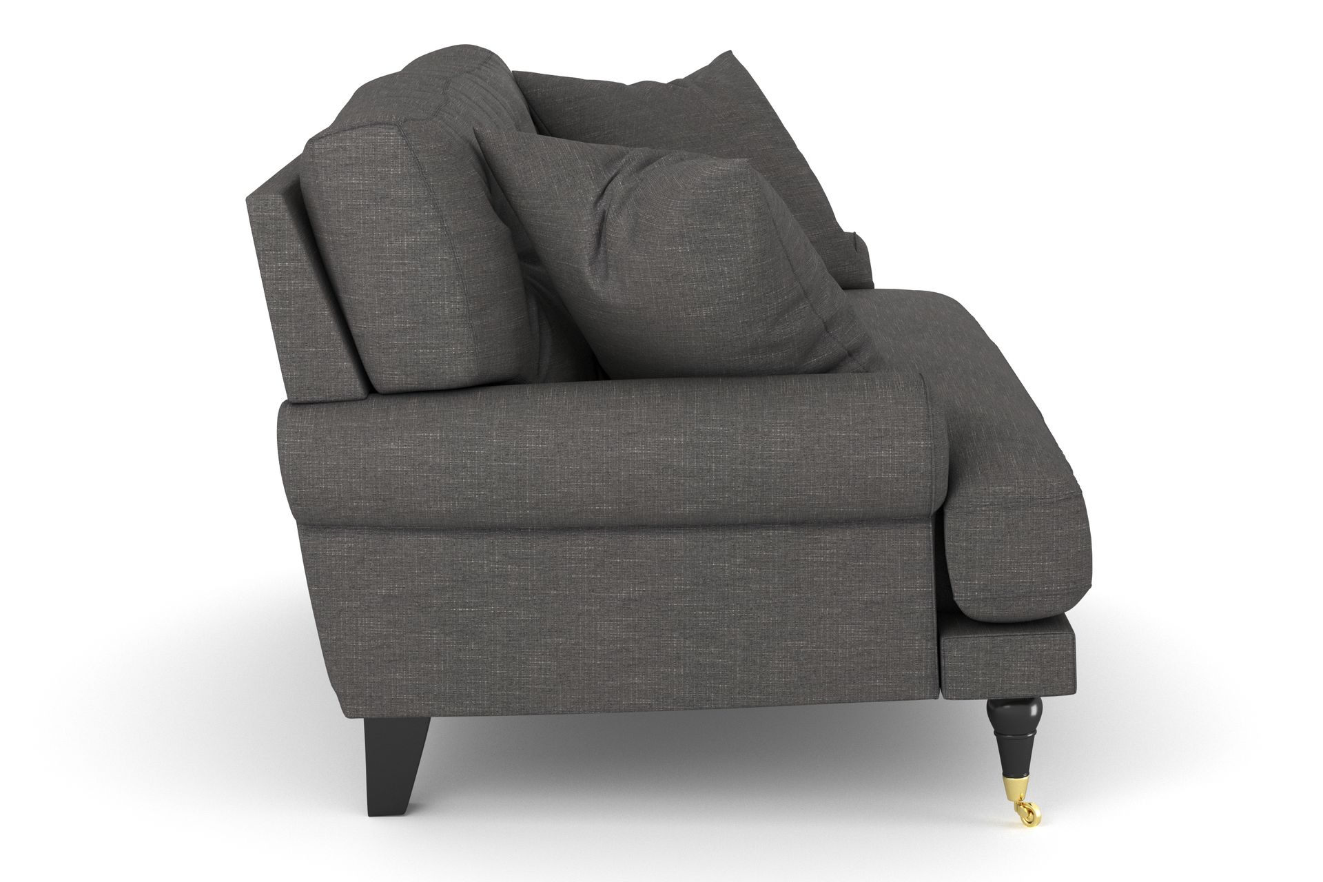 Andrew Loveseat - Mørkegrå/Messing - Møbler - Stoler & lenestoler - Lenestoler