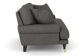 Andrew Loveseat - Mørkegrå/Messing - Møbler - Stoler & lenestoler - Lenestoler
