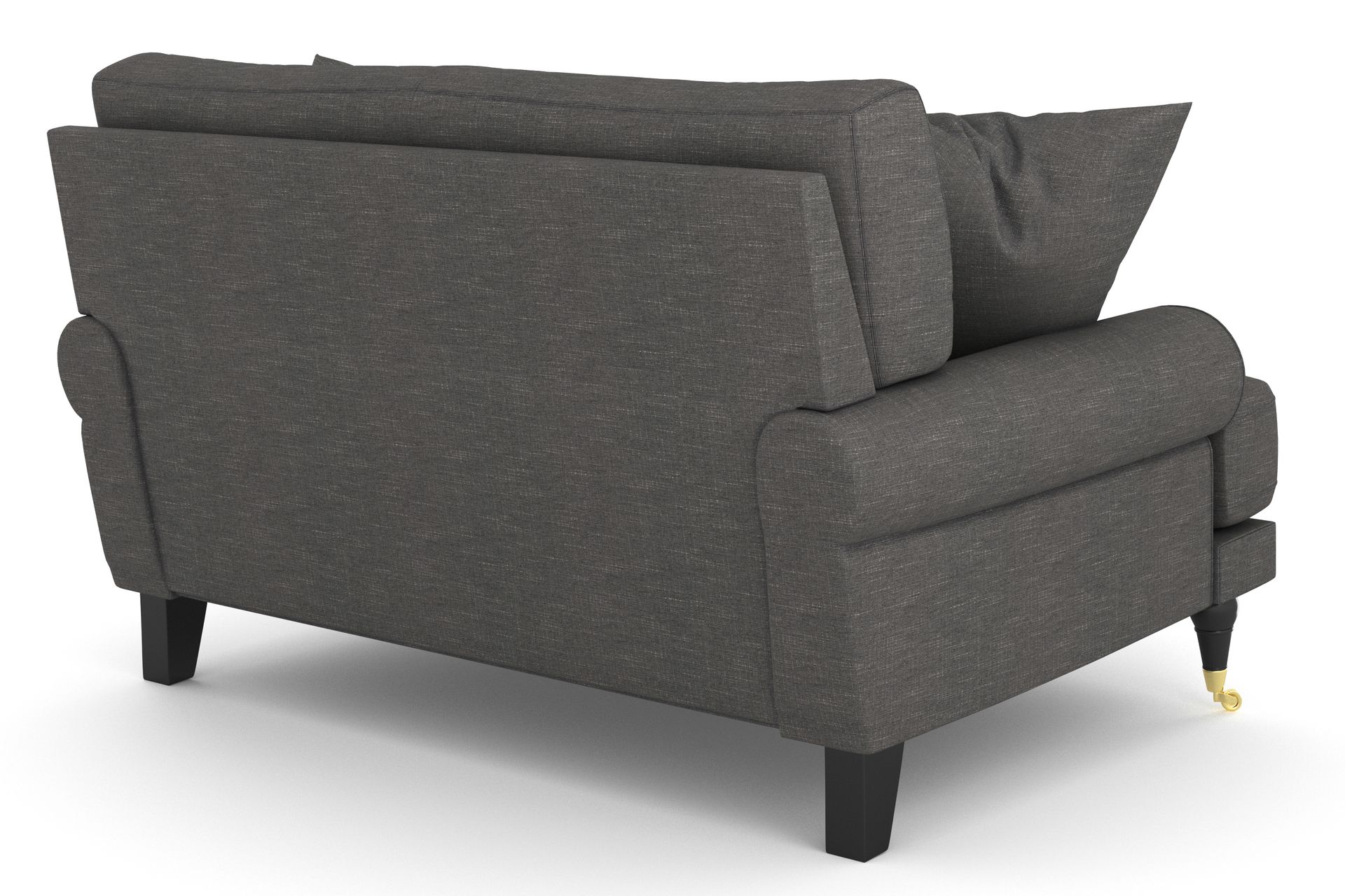 Andrew Loveseat - Mørkegrå/Messing - Møbler - Stoler & lenestoler - Lenestoler