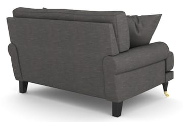 Andrew Loveseat - Mørkegrå/Messing - Møbler - Stoler & lenestoler - Lenestoler