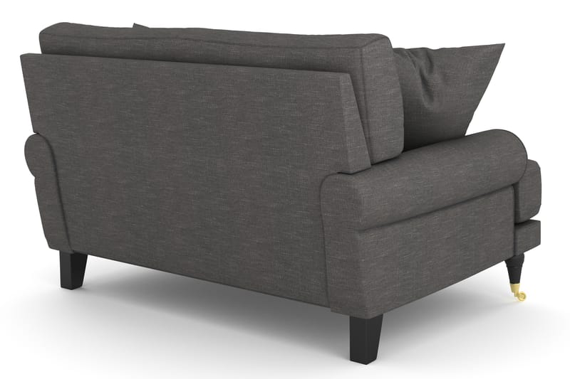 Andrew Loveseat - Mørkegrå/Messing - Møbler - Stoler & lenestoler - Lenestoler