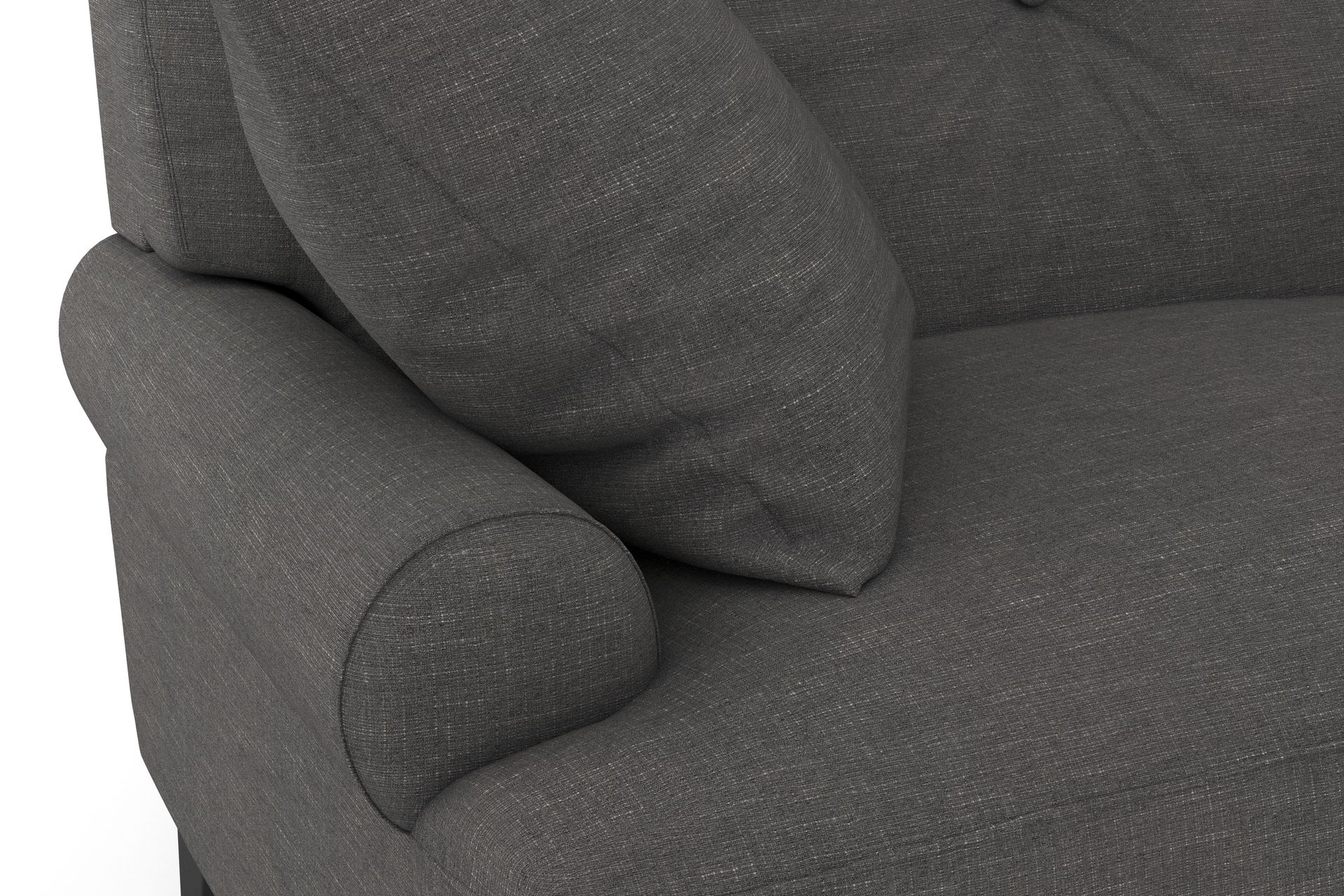 Andrew Loveseat - Mørkegrå/Messing - Møbler - Stoler & lenestoler - Lenestoler