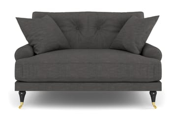 Andrew Loveseat - Mørkegrå/Messing - Møbler - Stoler & lenestoler - Lenestoler