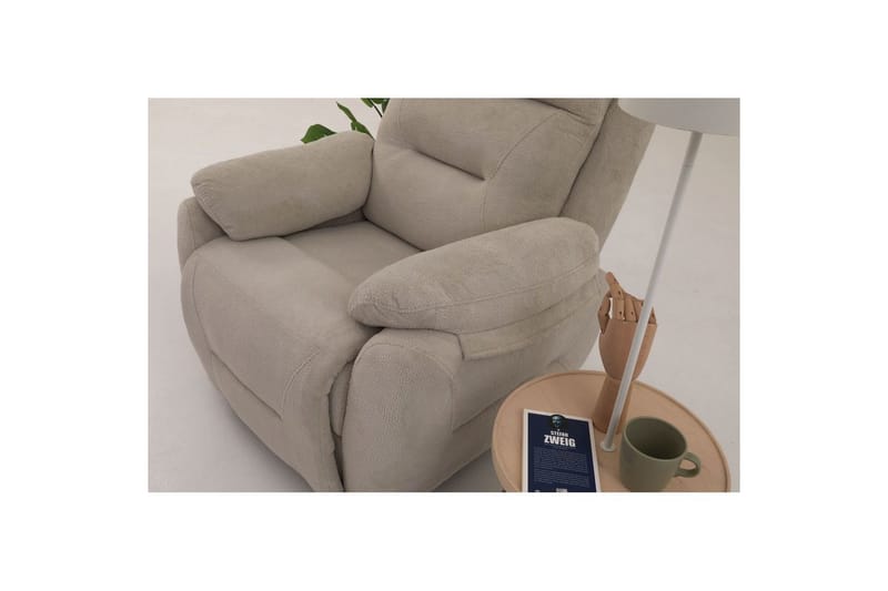 Angola Manuell reclinerstol - Kremhvit - Møbler - Stoler & lenestoler - Lenestoler - Recliner & kinostol