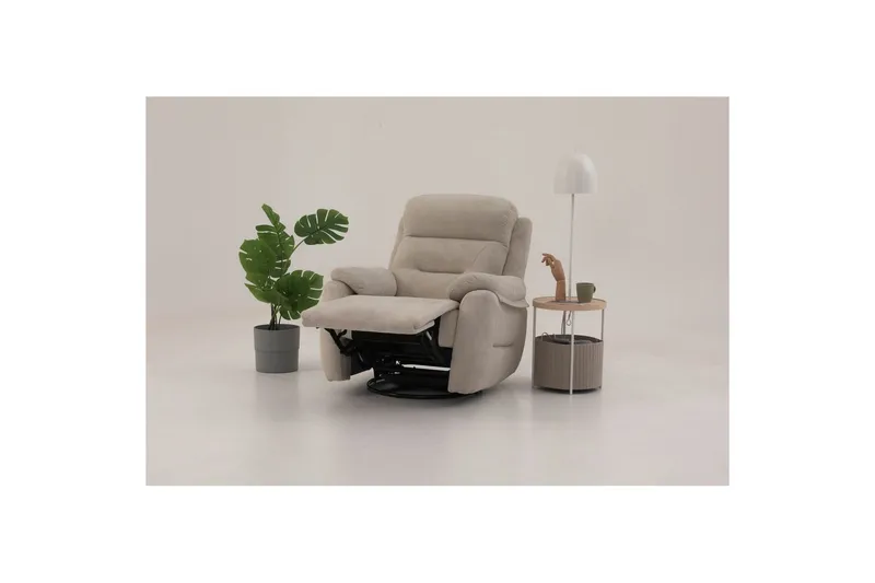 Angola Manuell reclinerstol - Kremhvit - Møbler - Stoler & lenestoler - Lenestoler - Recliner & kinostol