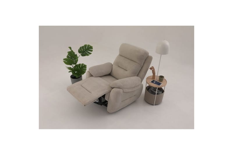 Angola Manuell reclinerstol - Kremhvit - Møbler - Stoler & lenestoler - Lenestoler - Liggestol