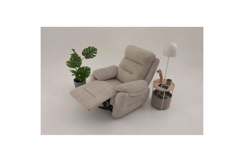 Angola Manuell reclinerstol - Kremhvit - Møbler - Stoler & lenestoler - Lenestoler - Liggestol