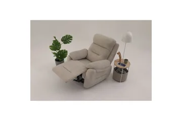 Angola Manuell reclinerstol - Kremhvit - Møbler - Stoler & lenestoler - Lenestoler - Recliner & kinostol