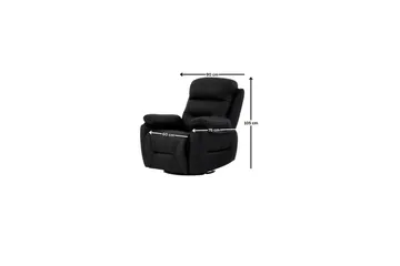 Angola Manuell reclinerstol - Svart - Møbler - Stoler & lenestoler - Lenestoler - Recliner & kinostol