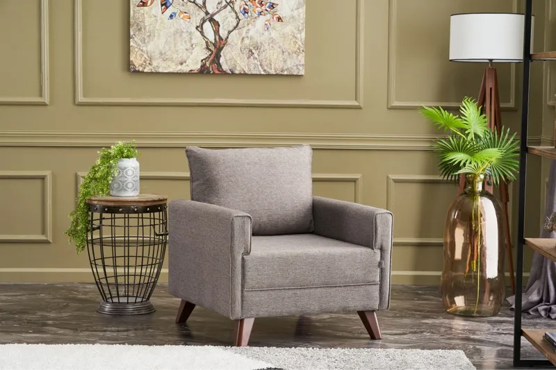 Antigua Lenestol - Brun/Natur - Møbler - Stoler & lenestoler - Lenestoler