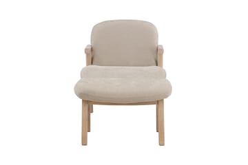 Armchair Venture Home Beige Fåtölj + Ottoman - Møbler - Stoler & lenestoler - Lenestoler