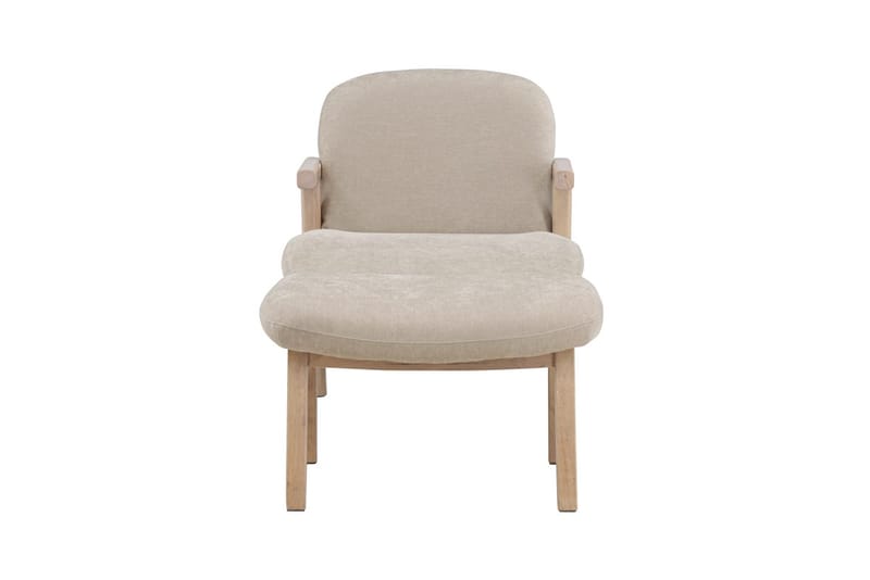 Armchair Venture Home Beige Fåtölj + Ottoman - Møbler - Stoler & lenestoler - Lenestoler