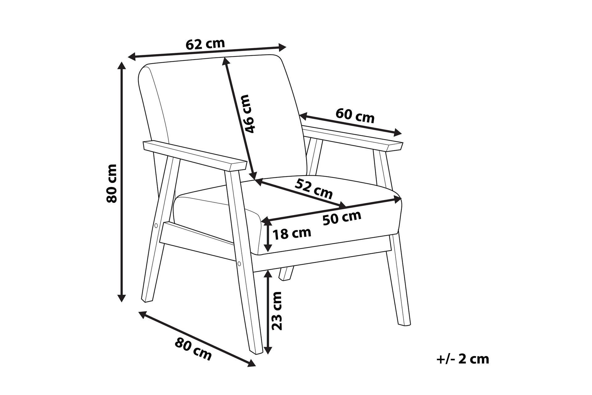 Asnes Karmstol - Grå - Møbler - Stoler & lenestoler - Lenestoler