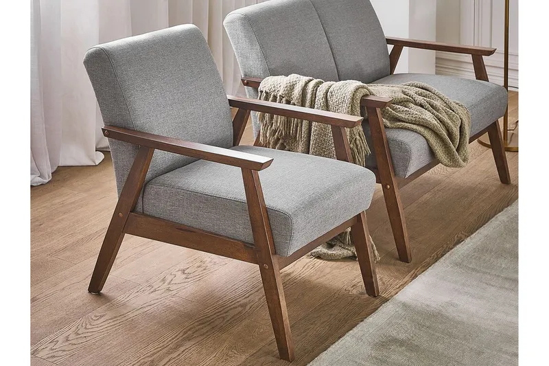 Asnes Karmstol - Grå - Møbler - Stoler & lenestoler - Lenestoler