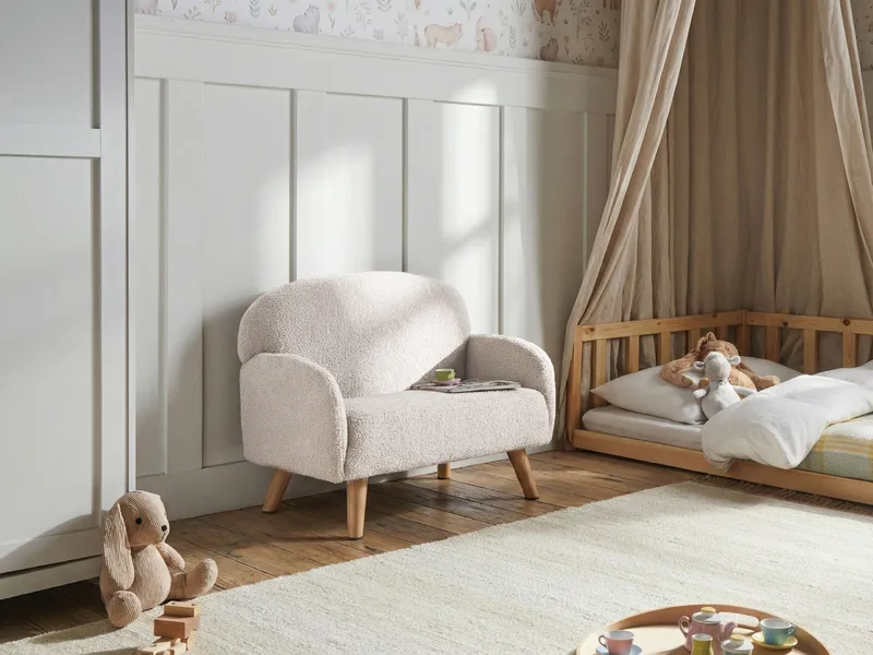 Barnesofa Ottal - Lysebrun, beige - Møbler - Barnemøbler - Barnesofa