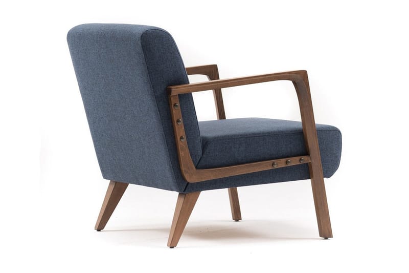 Barrion Lenestol med Armlene - Blå - Møbler - Stoler & lenestoler - Lenestoler