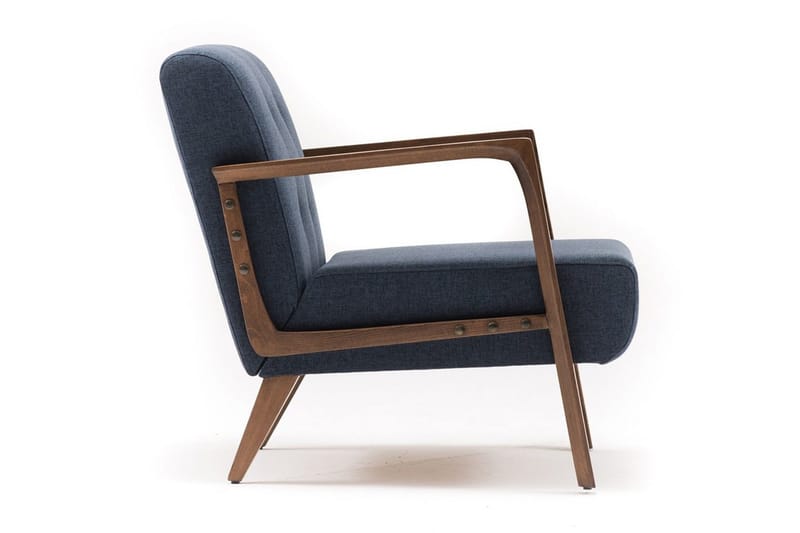 Barrion Lenestol med Armlene - Blå - Møbler - Stoler & lenestoler - Lenestoler