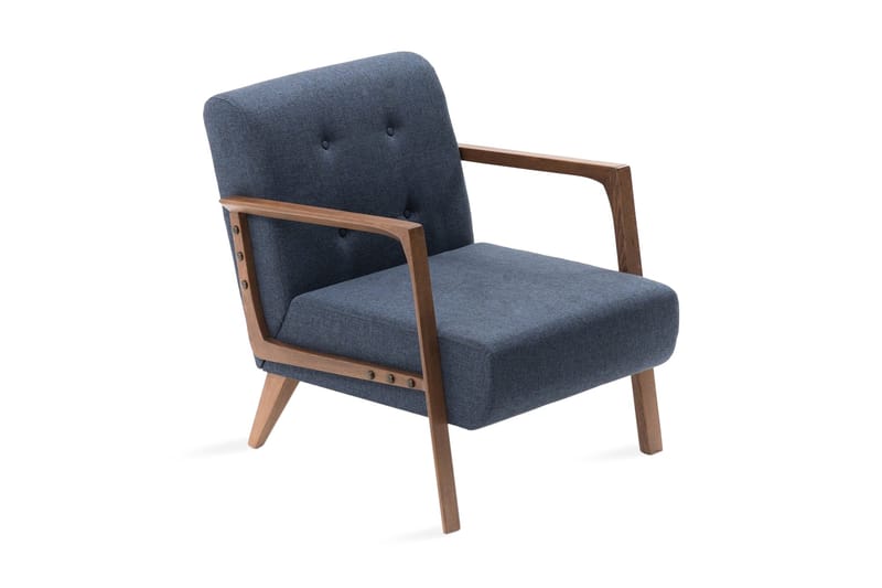 Barrion Lenestol med Armlene, Blå