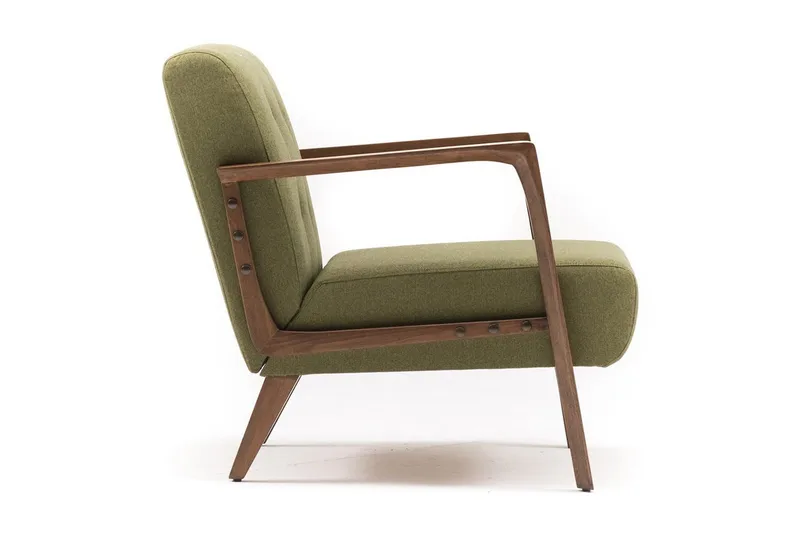 Barrion Lenestol med Armlene - Grønn - Møbler - Stoler & lenestoler - Lenestoler
