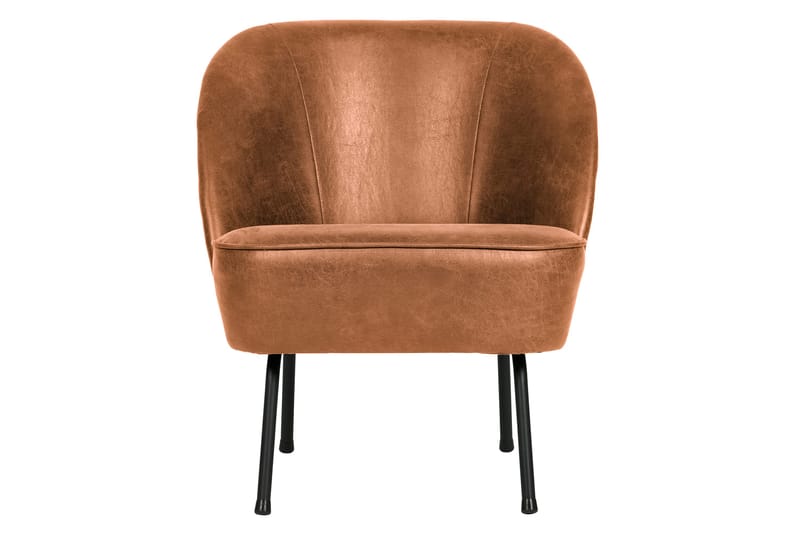 Bastien Lenestol Skinn - Brun - Møbler - Stoler & lenestoler - Lenestoler