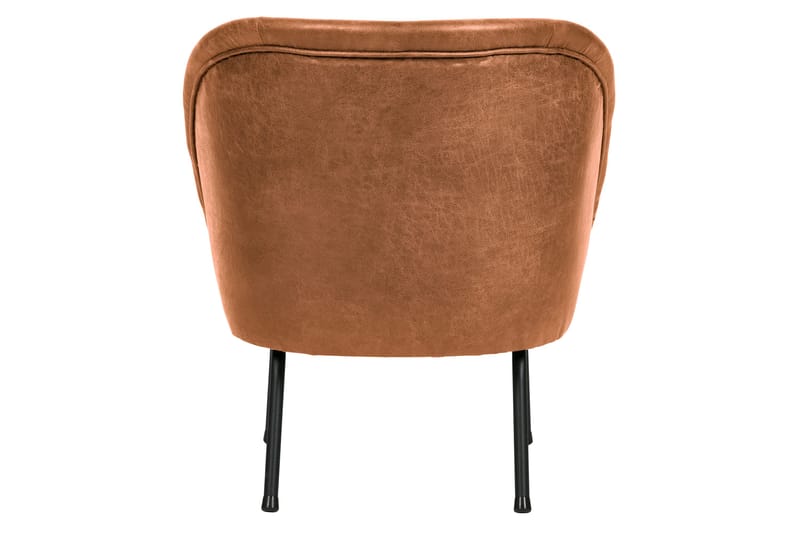 Bastien Lenestol Skinn - Brun - Møbler - Stoler & lenestoler - Lenestoler