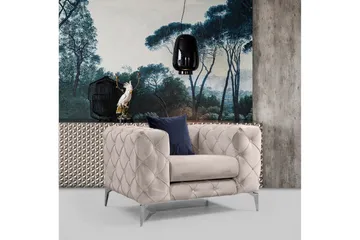 Beachport Lenestol - Beige - Møbler - Stoler & lenestoler - Lenestoler - Chesterfield lenestol