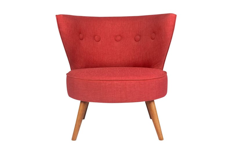 Biby Lenestol med Armlene - Rød - Møbler - Stoler & lenestoler - Lenestoler