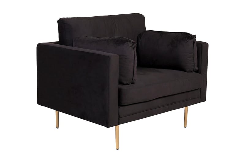 Boom Fløyelslenestol, Svart