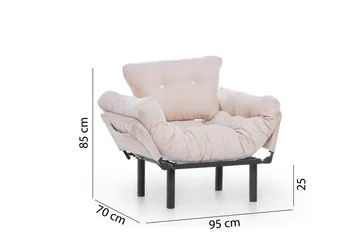 Bramelia F åtölj - Beige - Møbler - Stoler & lenestoler - Lenestoler