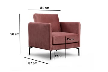Bramelia Fåtölj - Rosa - Møbler - Stoler & lenestoler - Lenestoler