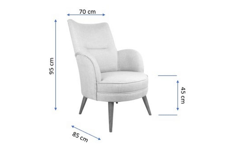 Brandn Lenestol med Armlene - Beige - Møbler - Stoler & lenestoler - Lenestoler