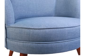 Brandn Lenestol med Armlene - Blå - Møbler - Stoler & lenestoler - Lenestoler