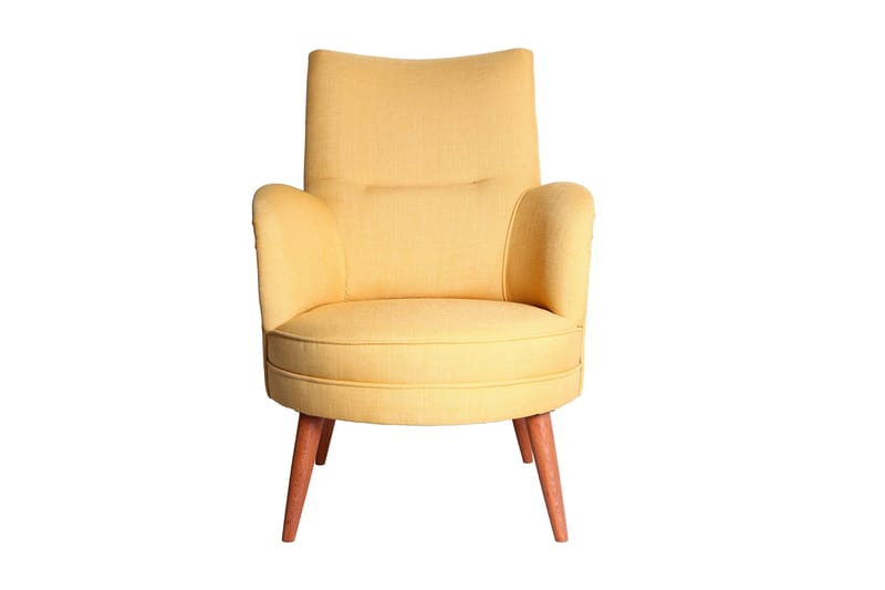 Brandn Lenestol med Armlene - Gul - Møbler - Stoler & lenestoler - Lenestoler