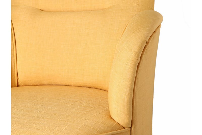 Brandn Lenestol med Armlene - Gul - Møbler - Stoler & lenestoler - Lenestoler