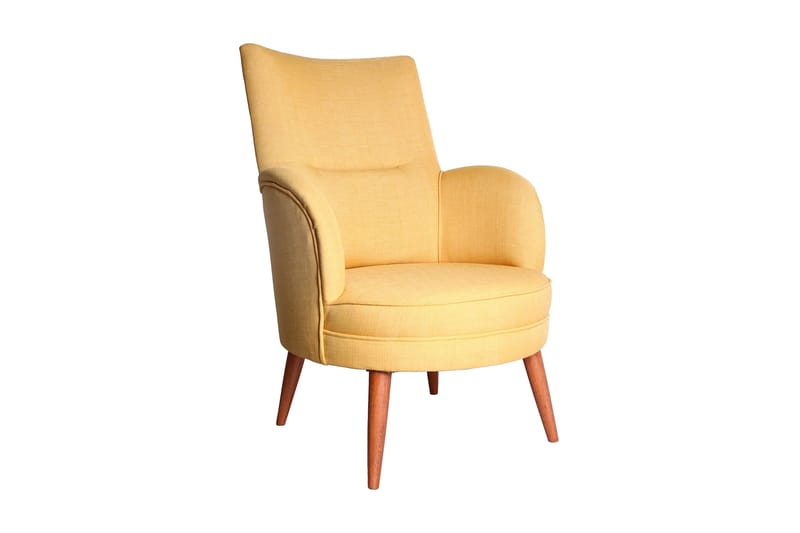 Brandn Lenestol med Armlene - Gul - Møbler - Stoler & lenestoler - Lenestoler